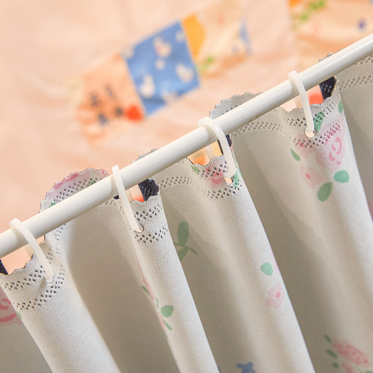 91家纺网 家纺一手货源 找家纺 卓尔居 2025新款学生遮光床帘高精密晨曦系列蚊帐晨曦粉-西高地