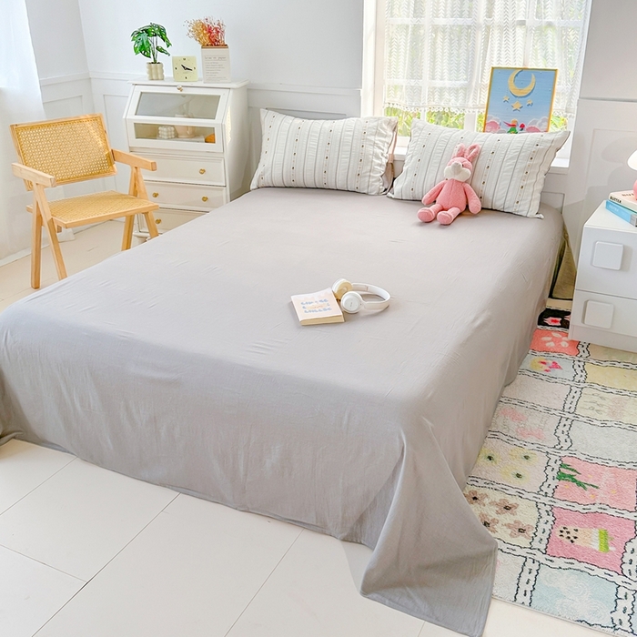 91家纺网 家纺一手货源 找家纺 千朵 2025新款全棉纯棉色织提花水洗棉四件套 小蜜蜂