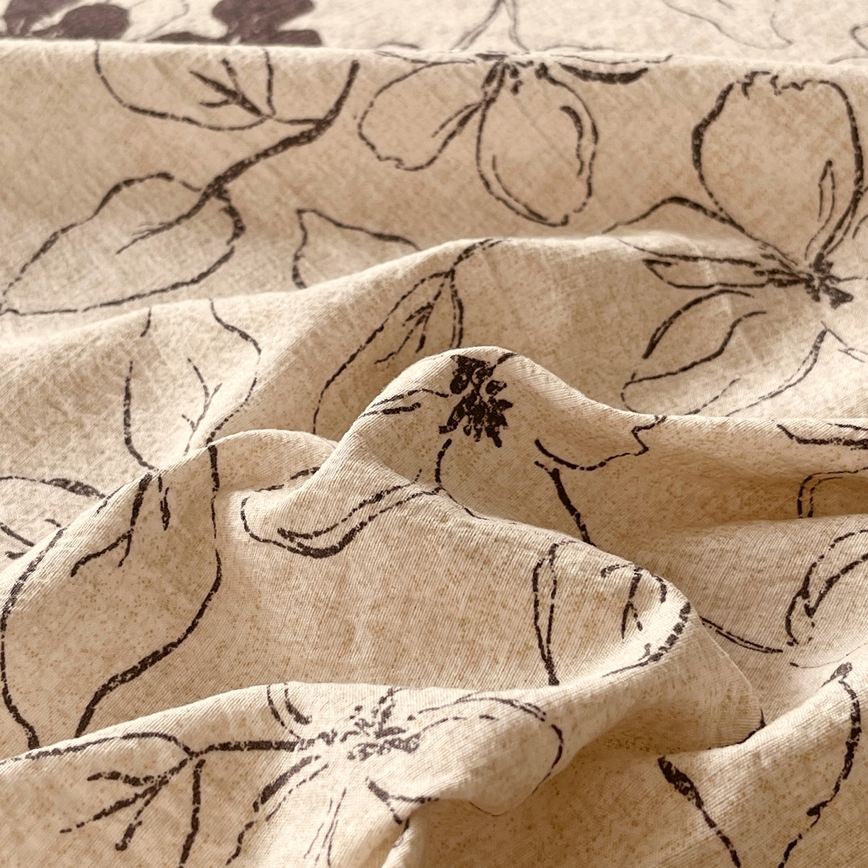 91家纺网 家纺一手货源 找家纺 （总）宝士康家纺 2025新款10A抗菌原麻床笠套件/跨境/外贸