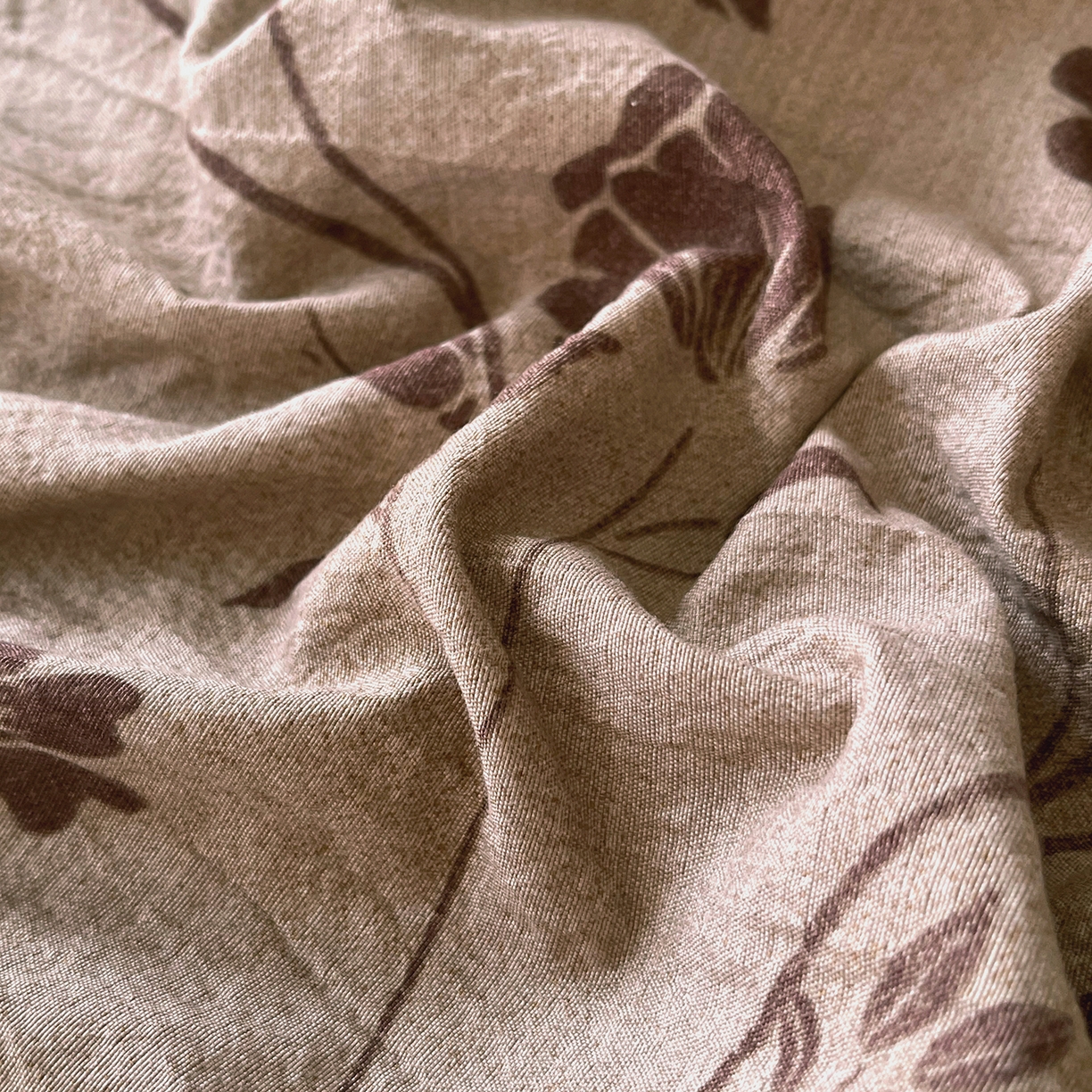 91家纺网 家纺一手货源 找家纺 宝士康家纺 2025新款10A抗菌原麻床笠套件/跨境/外贸 秋风落叶