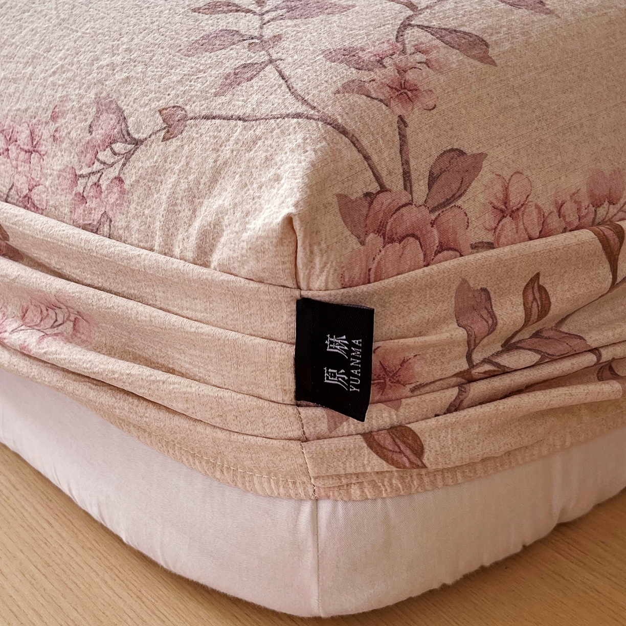 91家纺网 家纺一手货源 找家纺 宝士康家纺 2025新款10A抗菌原麻床笠套件/跨境/外贸 雁南飞