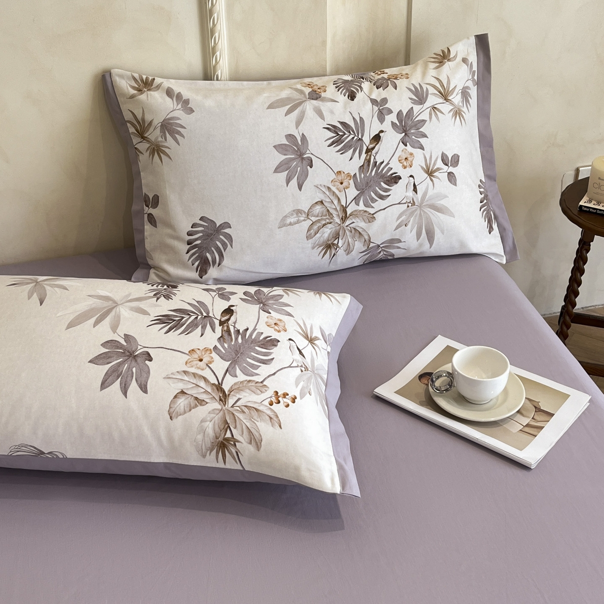 91家纺网 家纺一手货源 找家纺 柠馨2025全棉磨毛印花四件套精致小边款 塞莱斯特