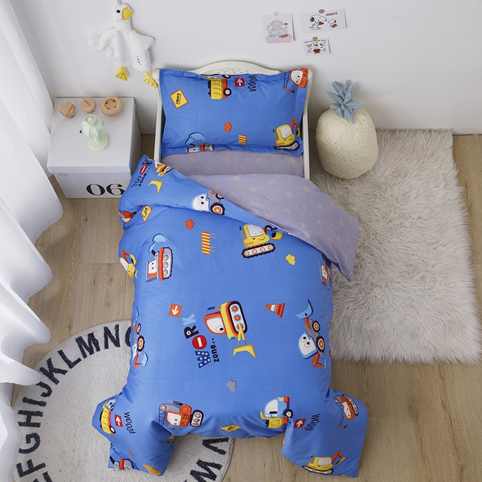 91家纺网 家纺一手货源 找家纺 （总）八零年代 2025新款学生季特惠 全棉幼儿园三件套13372纯棉卡通三件套被套