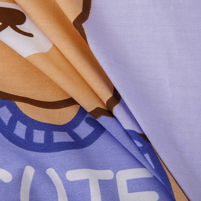 91家纺网 家纺一手货源 找家纺 八零年代 2025新款学生季特惠 全棉幼儿园三件套13372纯棉卡通三件套被套 彩虹熊