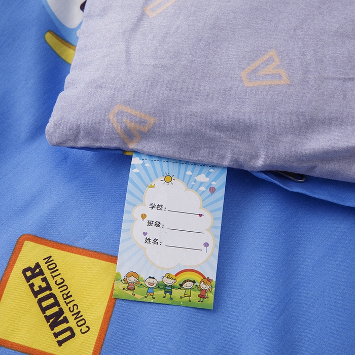 91家纺网 家纺一手货源 找家纺 八零年代 2025新款学生季特惠 全棉幼儿园三件套13372纯棉卡通三件套被套 工程车