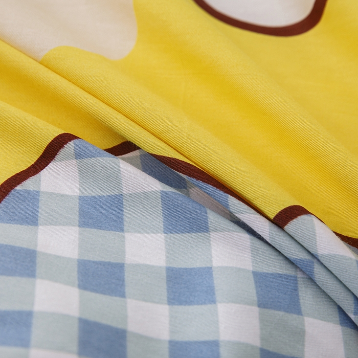 91家纺网 家纺一手货源 找家纺 八零年代 2025新款学生季特惠 全棉幼儿园三件套13372纯棉卡通三件套被套 可爱狮子