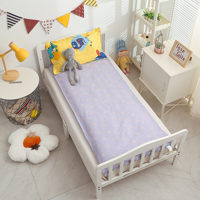 91家纺网 家纺一手货源 找家纺 八零年代 2025新款学生季特惠 全棉幼儿园三件套13372纯棉卡通三件套被套 恐龙乐园-黄