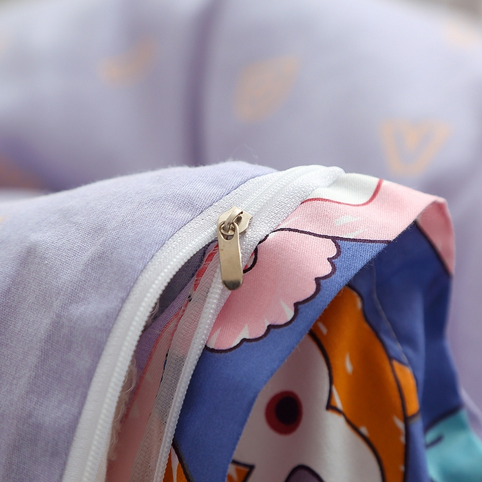 91家纺网 家纺一手货源 找家纺 八零年代 2025新款学生季特惠 全棉幼儿园三件套13372纯棉卡通三件套被套  露露兔