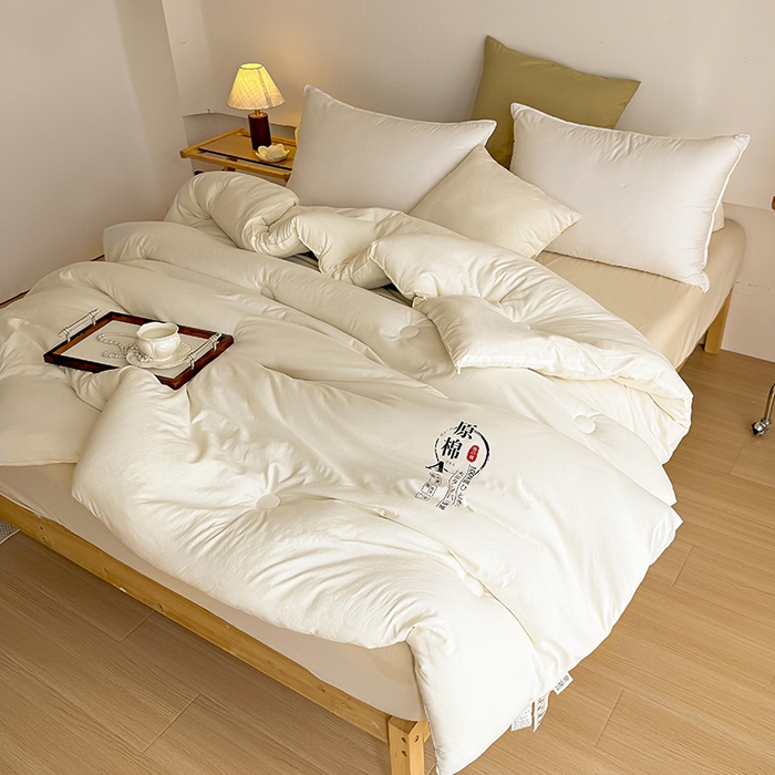 91家纺网 家纺一手货源 找家纺 （总）棉森家纺 2025新款直播热款超柔水洗棉冬被原棉大豆被纤维被夏凉被春秋被冬被被子被芯