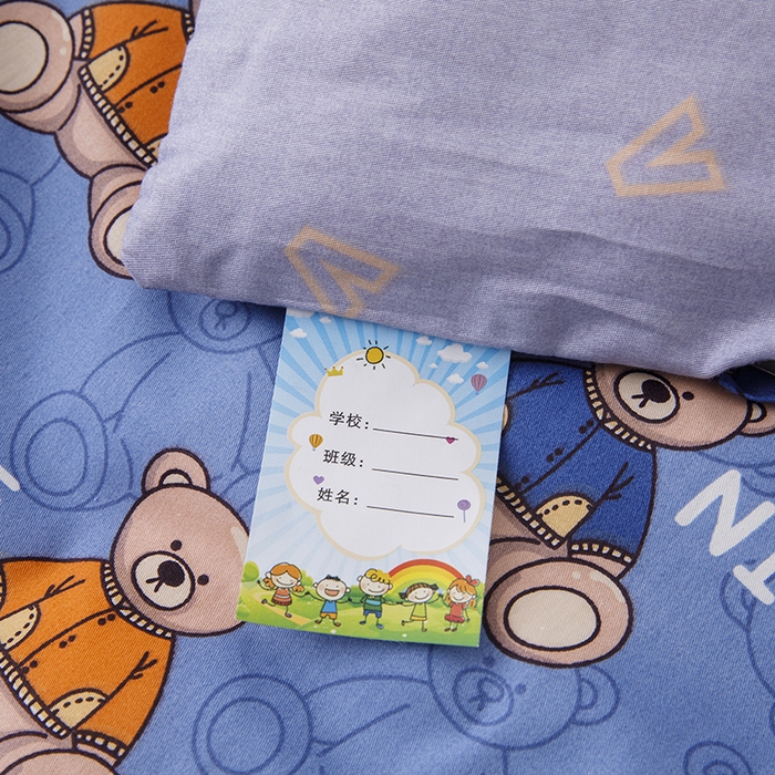 91家纺网 家纺一手货源 找家纺 八零年代 2025新款学生季特惠 全棉幼儿园三件套13372纯棉卡通三件套被套 泰迪小熊