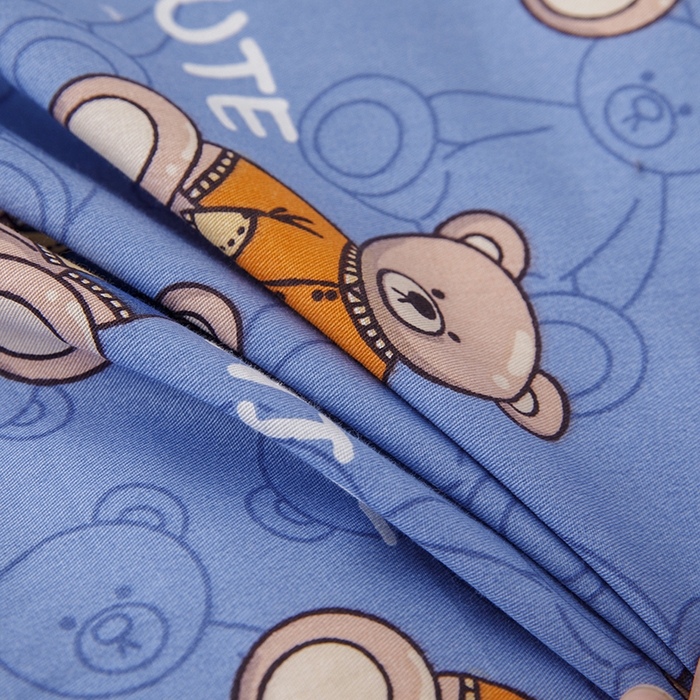 91家纺网 家纺一手货源 找家纺 八零年代 2025新款学生季特惠 全棉幼儿园三件套13372纯棉卡通三件套被套 泰迪小熊