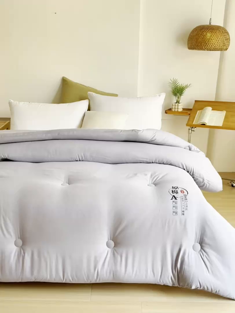 91家纺网 家纺一手货源 找家纺 （总）棉森家纺 2025新款直播热款超柔水洗棉冬被原棉大豆被纤维被夏凉被春秋被冬被被子被芯