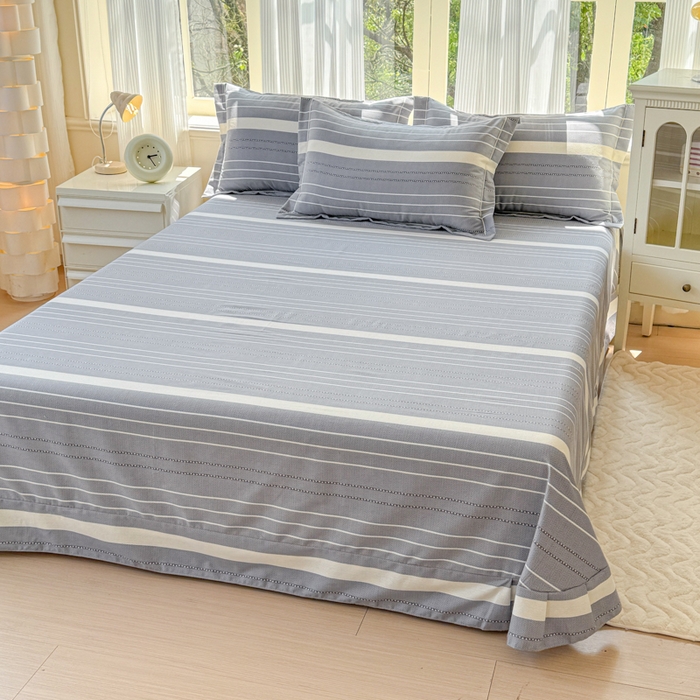 91家纺网 家纺一手货源 找家纺 铭浩 2025新款纯棉棉加厚磨毛升级喷气面料全棉四件套三件套芬利