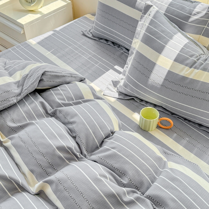 91家纺网 家纺一手货源 找家纺 铭浩 2025新款纯棉棉加厚磨毛升级喷气面料全棉四件套三件套芬利