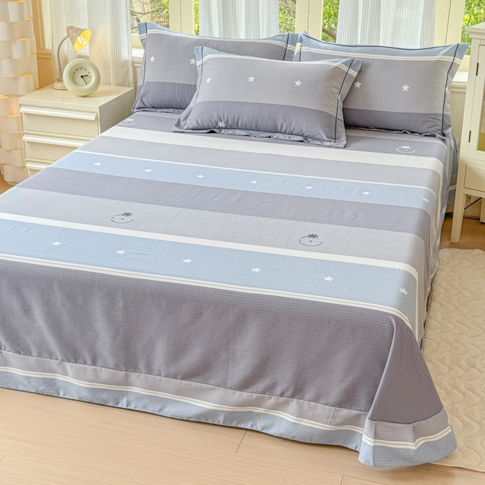 91家纺网 家纺一手货源 找家纺 铭浩 2025新款纯棉棉加厚磨毛升级喷气面料全棉四件套三件套格利亚