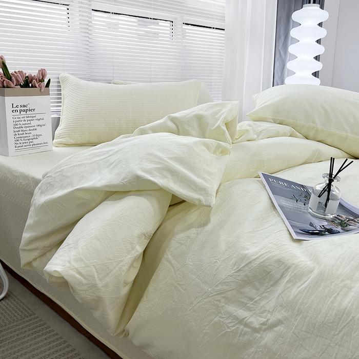 91家纺网 家纺一手货源 找家纺 （总）拾小柒 2025新款全棉色织水洗棉防滑夹棉床盖三四件套