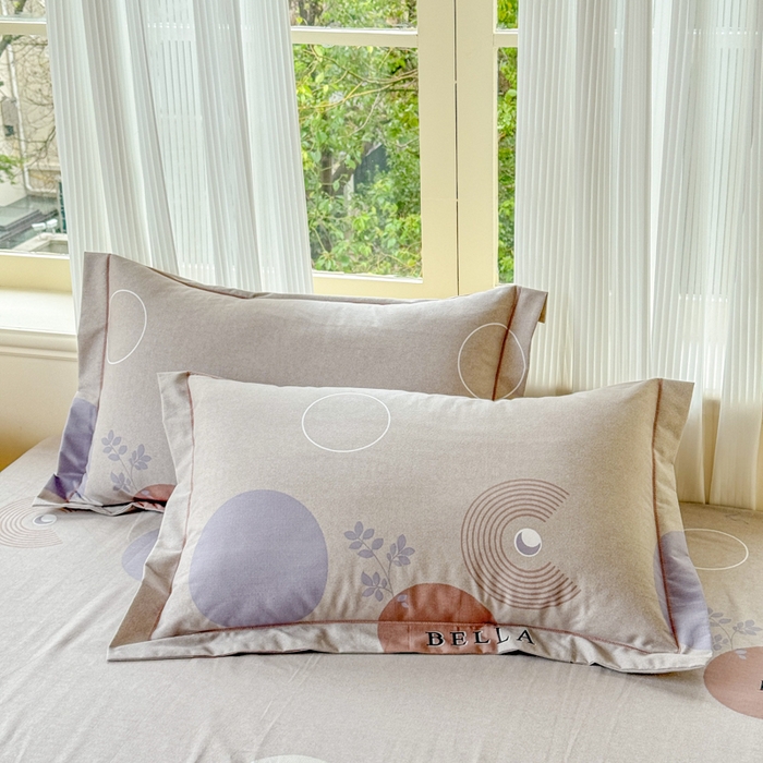 91家纺网 家纺一手货源 找家纺 铭浩 2025新款纯棉棉加厚磨毛升级喷气面料全棉四件套三件套沐清风风-灰