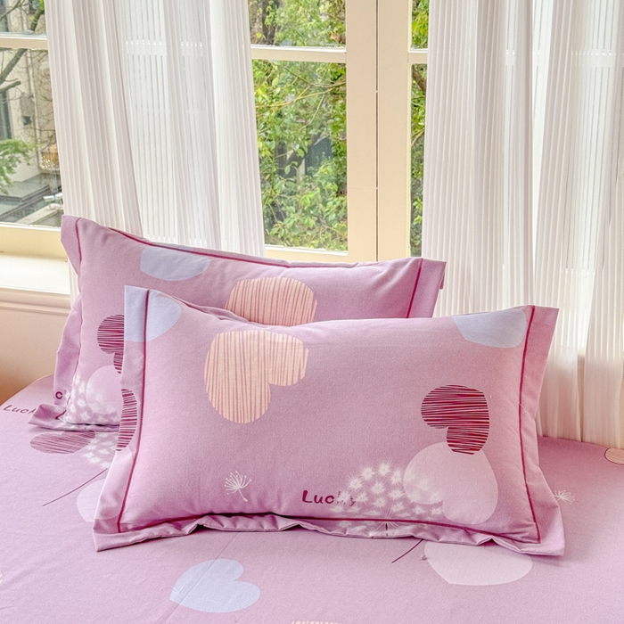 91家纺网 家纺一手货源 找家纺 铭浩 2025新款纯棉棉加厚磨毛升级喷气面料全棉四件套三件套怦然心动