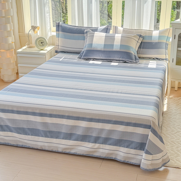 91家纺网 家纺一手货源 找家纺 铭浩 2025新款纯棉棉加厚磨毛升级喷气面料全棉四件套三件套品质生活