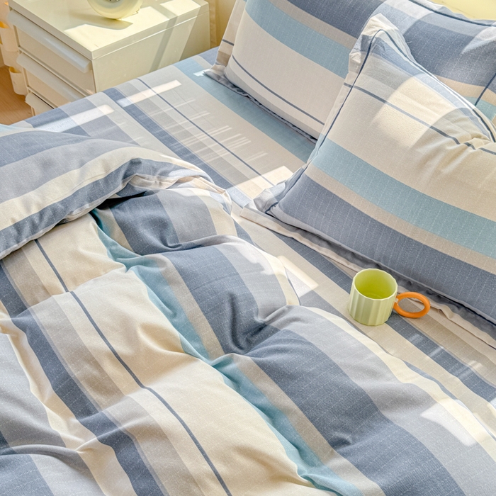 91家纺网 家纺一手货源 找家纺 铭浩 2025新款纯棉棉加厚磨毛升级喷气面料全棉四件套三件套品质生活