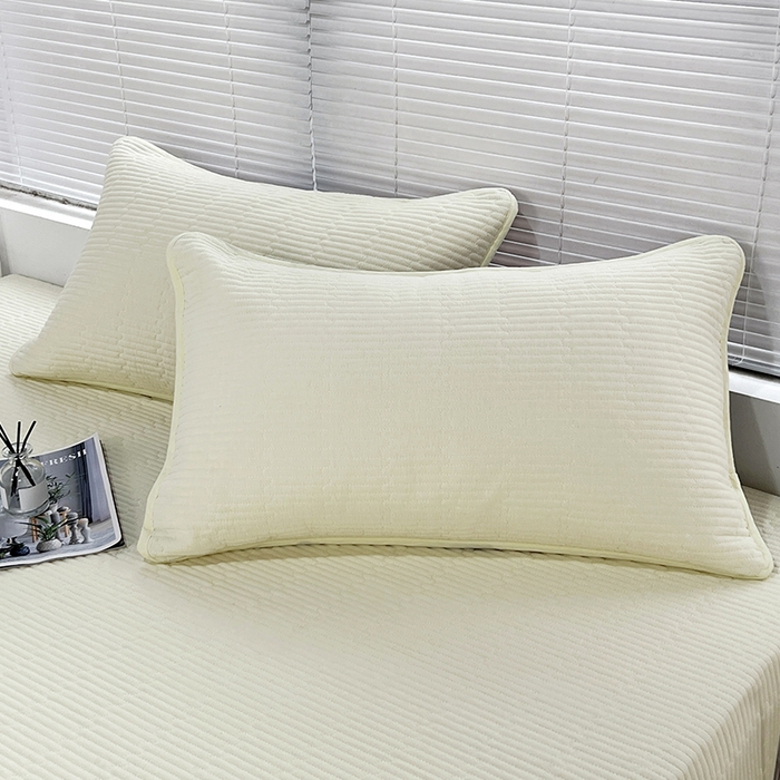 91家纺网 家纺一手货源 找家纺 （总）拾小柒 2025新款全棉色织水洗棉夹棉隔脏污枕套