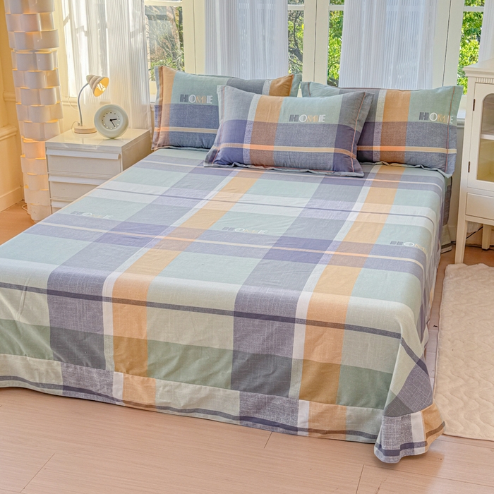 91家纺网 家纺一手货源 找家纺 铭浩 2025新款纯棉棉加厚磨毛升级喷气面料全棉四件套三件套心动