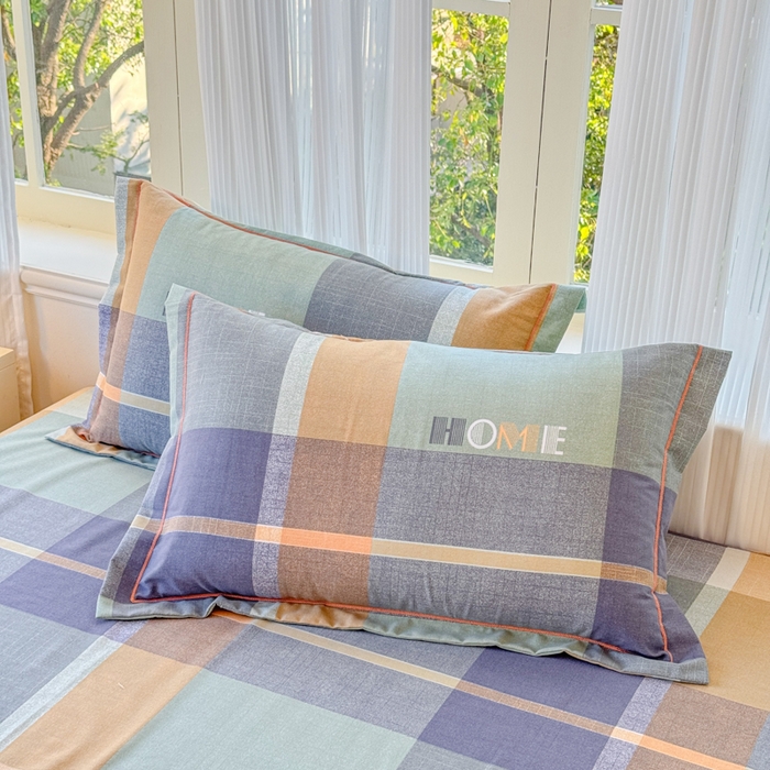 91家纺网 家纺一手货源 找家纺 铭浩 2025新款纯棉棉加厚磨毛升级喷气面料全棉四件套三件套心动