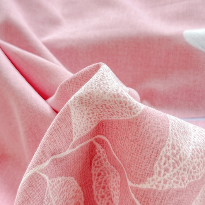 91家纺网 家纺一手货源 找家纺 铭浩 2025新款纯棉棉加厚磨毛升级喷气面料全棉四件套三件套研秋－粉