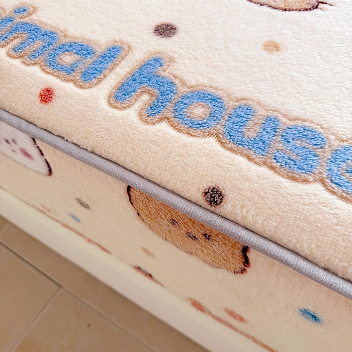 91家纺网 家纺一手货源 找家纺 （总）慕梵家居2025新款雪花绒床笠牛奶绒床罩外贸可定尺寸