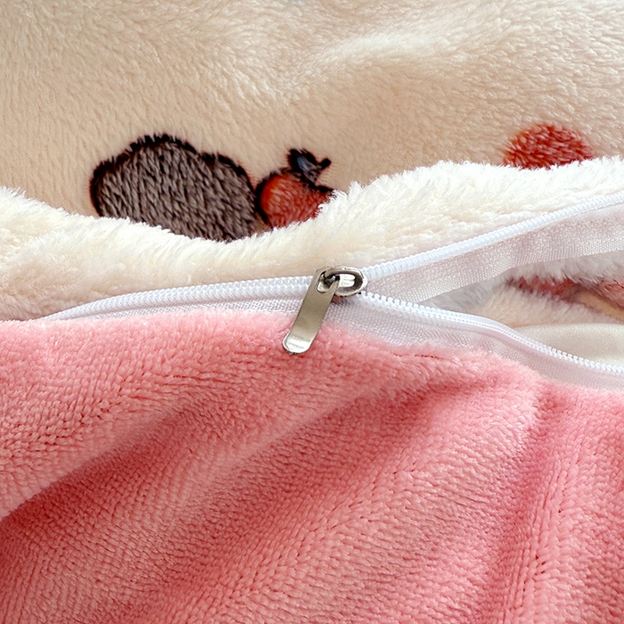 91家纺网 家纺一手货源 找家纺 （总）慕梵家居2025新款雪花绒床笠牛奶绒床罩外贸可定尺寸