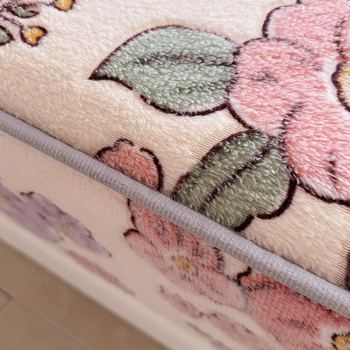 91家纺网 家纺一手货源 找家纺 慕梵家居2025新款雪花绒床笠 晴空花漾