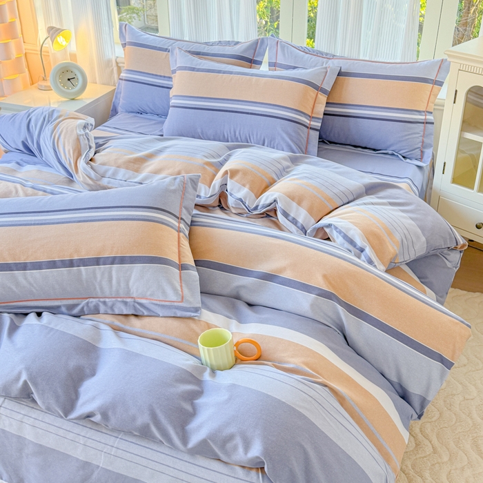 91家纺网 家纺一手货源 找家纺 （总）铭浩 2025新款纯棉棉加厚磨毛升级喷气面料全棉四件套三件套