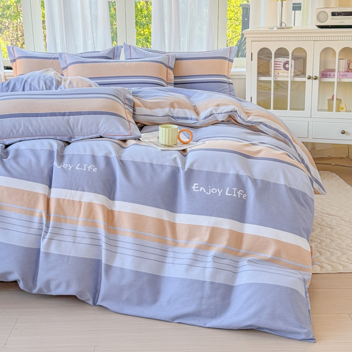 91家纺网 家纺一手货源 找家纺 （总）铭浩 2025新款纯棉棉加厚磨毛升级喷气面料全棉四件套三件套