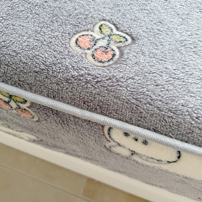 91家纺网 家纺一手货源 找家纺 慕梵家居2025新款雪花绒床笠 汪汪旋风