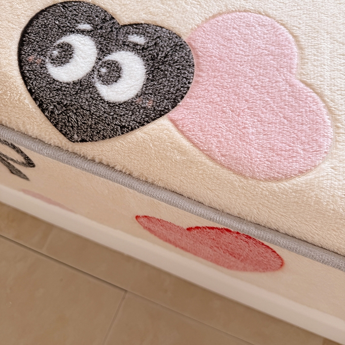 91家纺网 家纺一手货源 找家纺 慕梵家居2025新款雪花绒床笠 心动符号