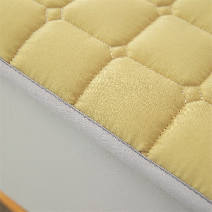 91家纺网 家纺一手货源 找家纺 拾小柒 2025新款A类原棉大豆纤维加厚床褥子床垫保护垫床笠款 柠檬黄