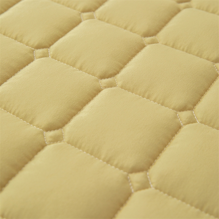 91家纺网 家纺一手货源 找家纺 拾小柒 2025新款A类原棉大豆纤维加厚床褥子床垫保护垫床笠款 柠檬黄