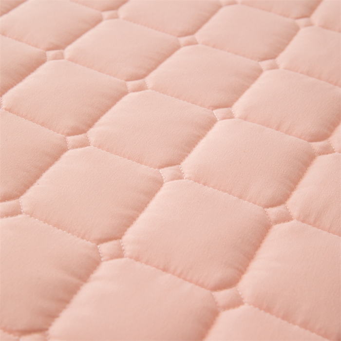 91家纺网 家纺一手货源 找家纺 拾小柒 2025新款A类原棉大豆纤维加厚床褥子床垫保护垫床笠款 浅桃粉