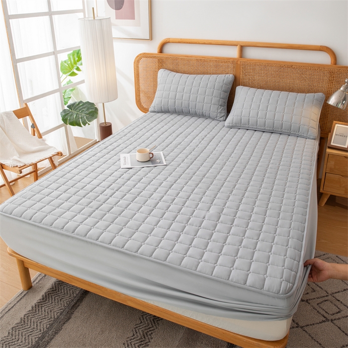 91家纺网 家纺一手货源 找家纺 （总）拾小柒 2025新款A类原棉大豆纤维加厚床褥子床垫保护垫床笠款