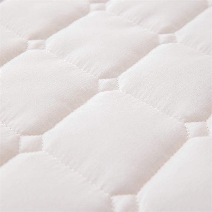 91家纺网 家纺一手货源 找家纺 拾小柒 2025新款A类原棉大豆纤维加厚床褥子床垫保护垫床笠款 象牙白