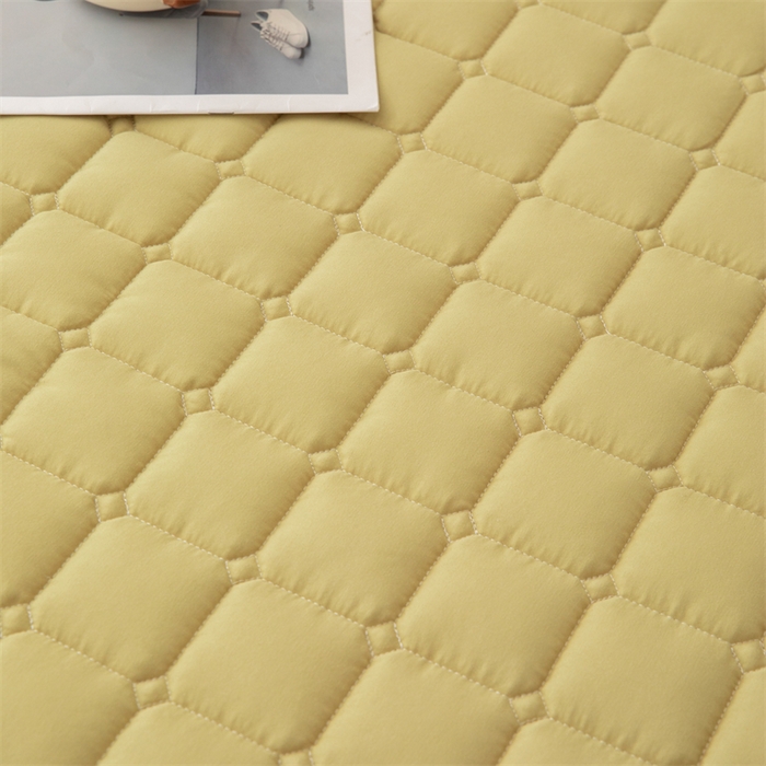91家纺网 家纺一手货源 找家纺 拾小柒 2025新款A类原棉大豆纤维加厚床褥子床垫保护垫床笠款 柠檬黄
