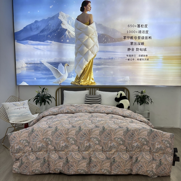 太阳羽家纺 2025新款莱赛丝印花被加厚保暖被 乔治晶