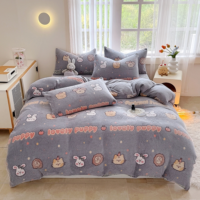 91家纺网 家纺一手货源 找家纺 （总）慕梵家居2025新款雪花绒被套牛奶绒单被罩