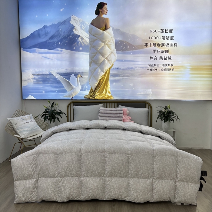 91家纺网 家纺一手货源 找家纺 （总）太阳羽家纺 2025新款高精密印花被保暖冬被被芯