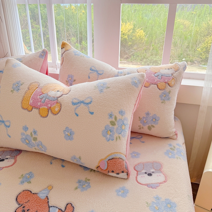 91家纺网 家纺一手货源 找家纺 慕梵家居2025新款雪花绒被套 美好时光