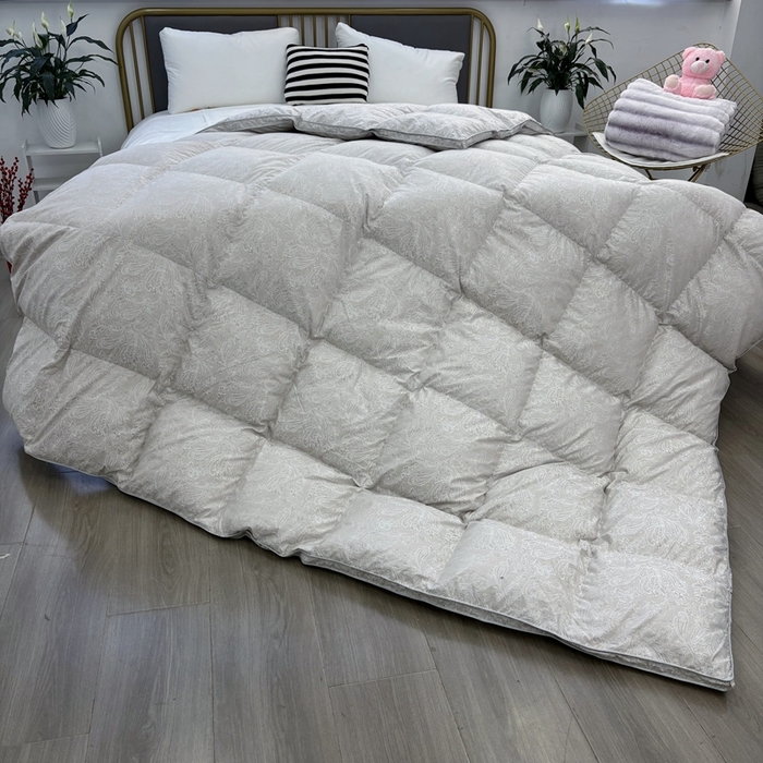 91家纺网 家纺一手货源 找家纺 太阳羽家纺 2025新款高精密印花被保暖冬被被芯 凤灰