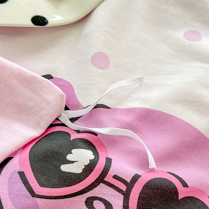 91家纺网 家纺一手货源 找家纺 （总）玉元坊 2025新款大版三丽鸥系列全棉纯棉床单纯棉床裙三四件套简约款