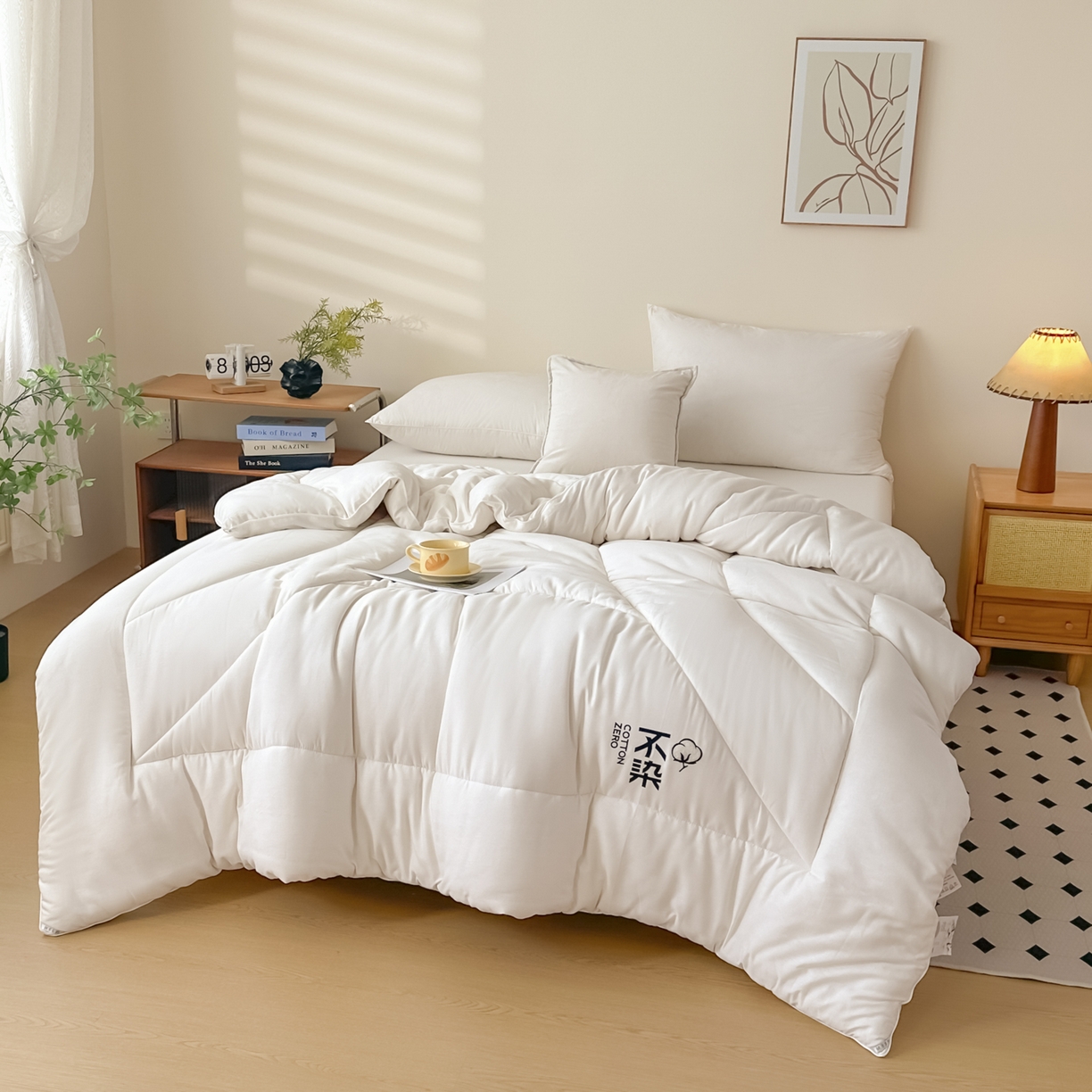 91家纺网 家纺一手货源 找家纺 （总）尊妙被业2025新款全棉棉花被-云朵不染	