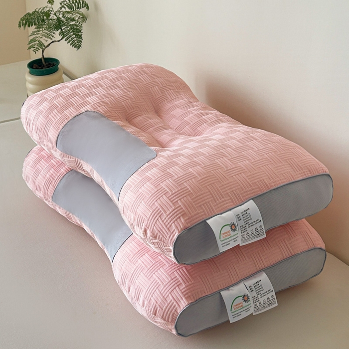 91家纺网 家纺一手货源 找家纺 （总）浩宇家纺 2025新款枕芯华夫格护颈SPA枕头学生宿舍家用外贸爆品枕芯（支持代发）