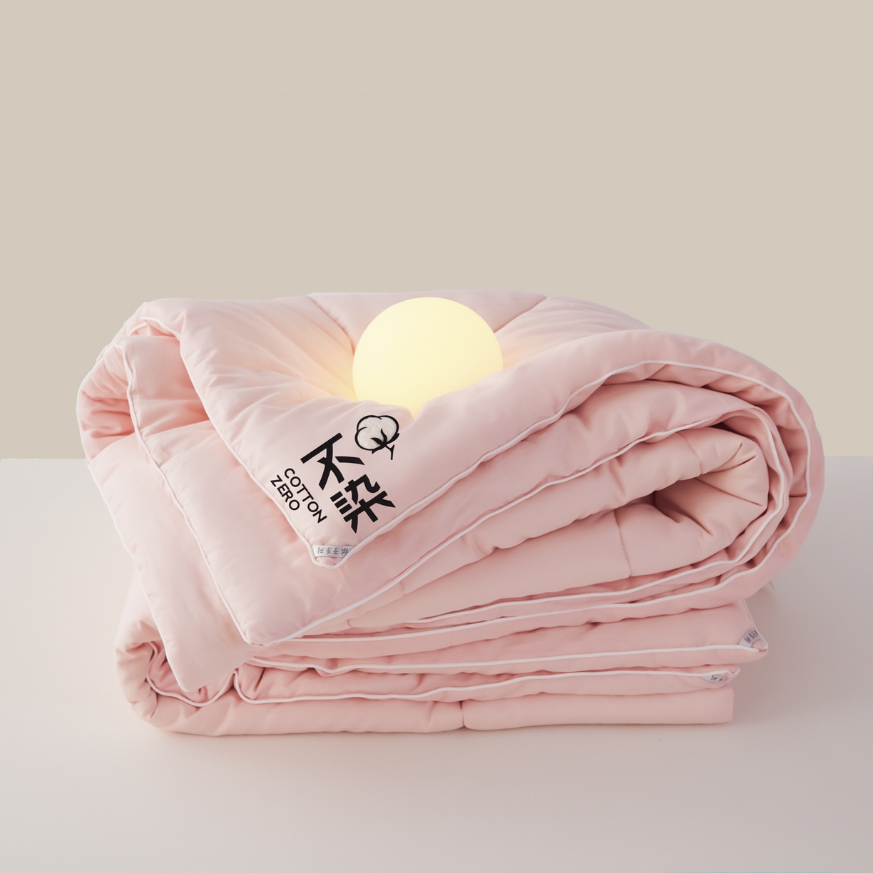 91家纺网 家纺一手货源 找家纺 尊妙被业2026新款全棉棉花被-云朵不染	 云朵不染-全棉粉